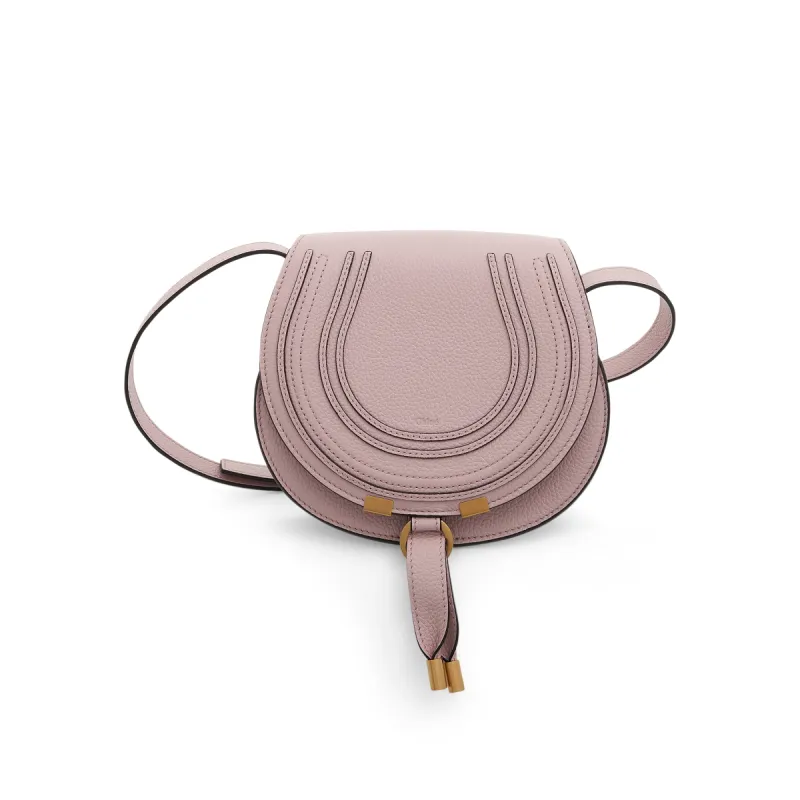 Small Marcie Saddle Bag in Misty Lavender sold by MARAIS
