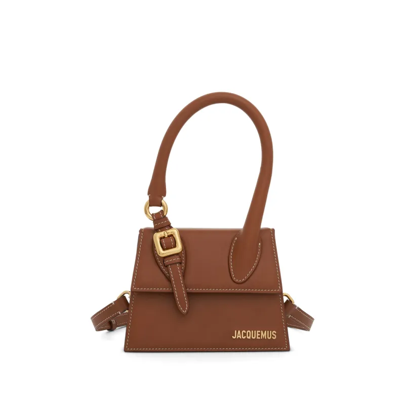 Le Chiquito Moyen Boucle Leather Bag in Light Brown 2 sold by MARAIS