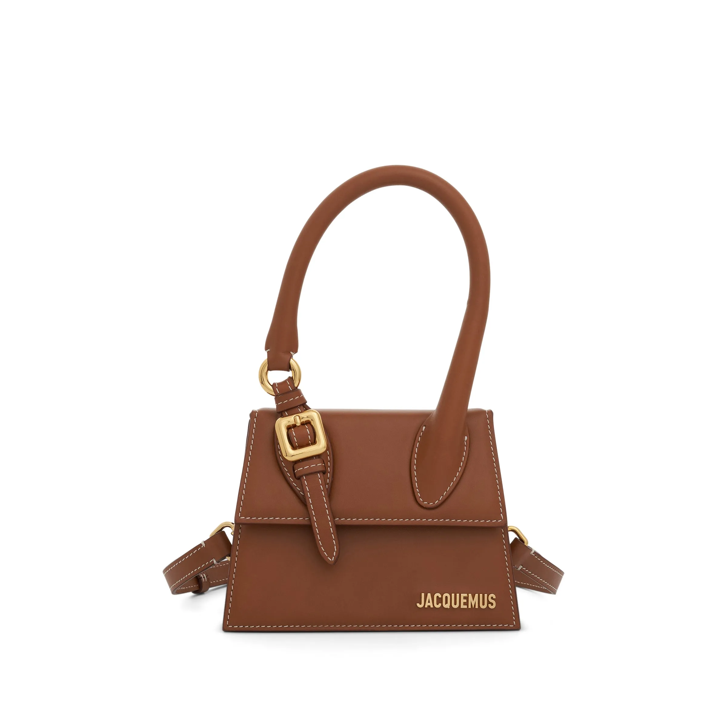 Le Chiquito Moyen Boucle Leather Bag in Light Brown 2 sold by MARAIS