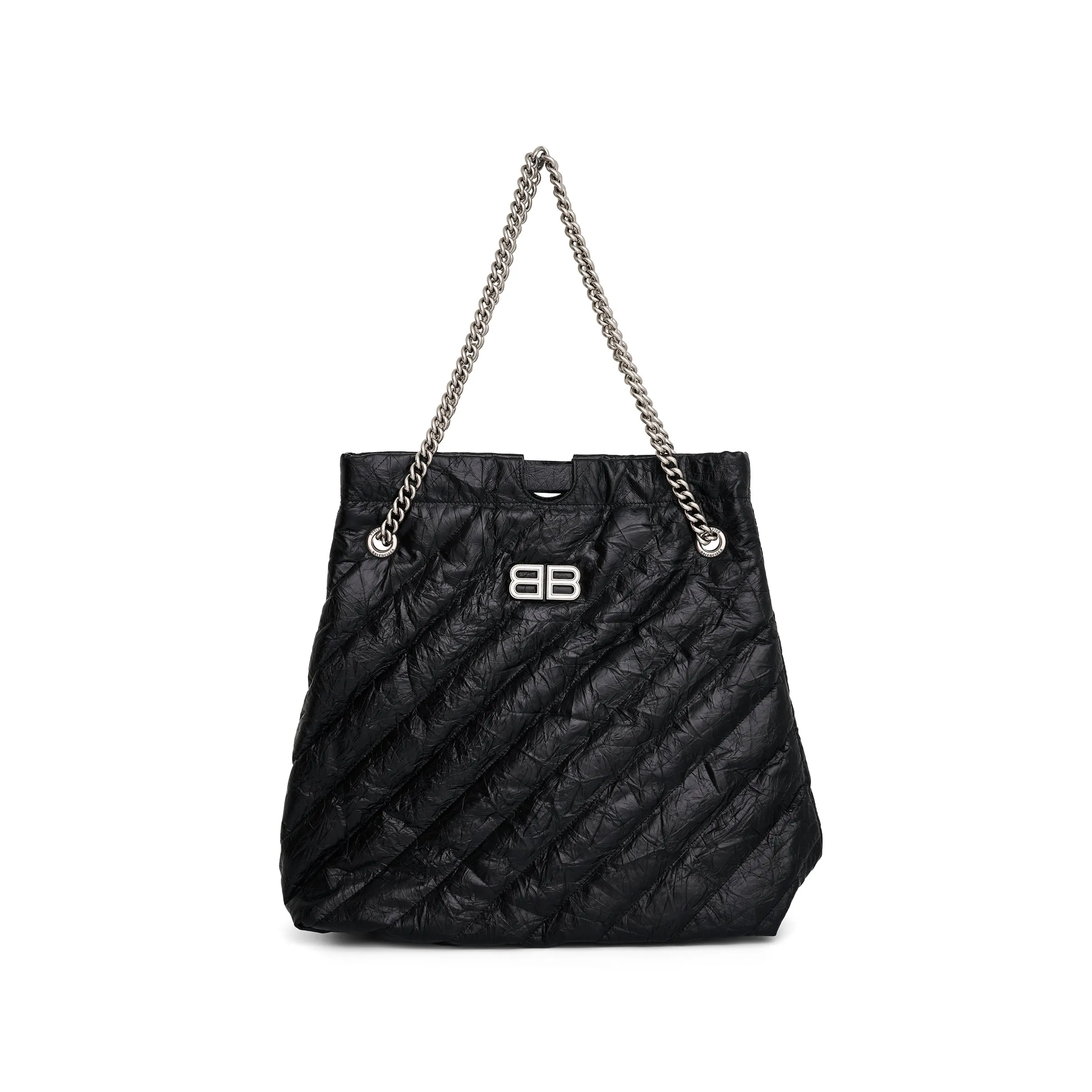 Crush Medium Tote Bag in Black sold by MARAIS
