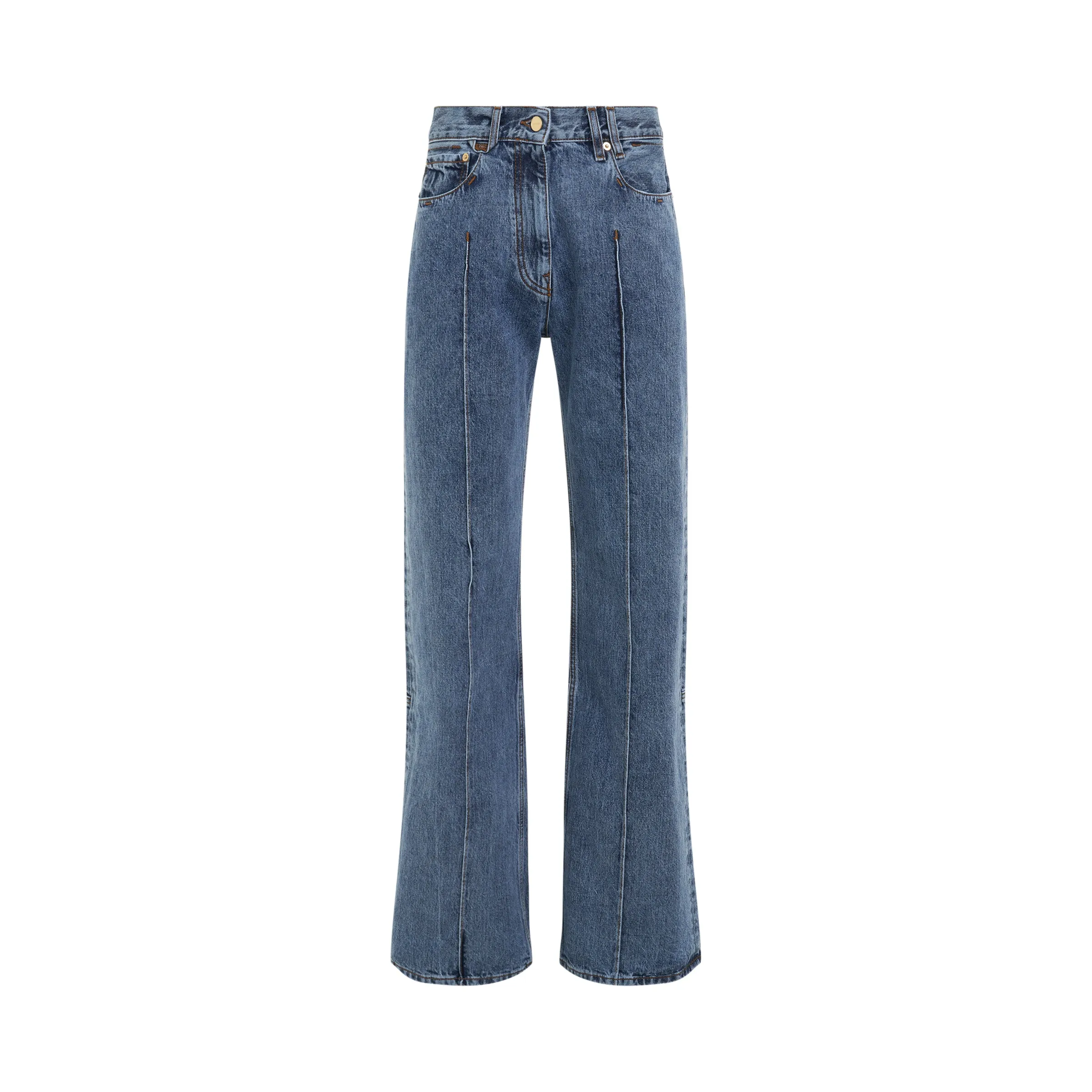 Bordado Denim Jeans in Blue sold by MARAIS