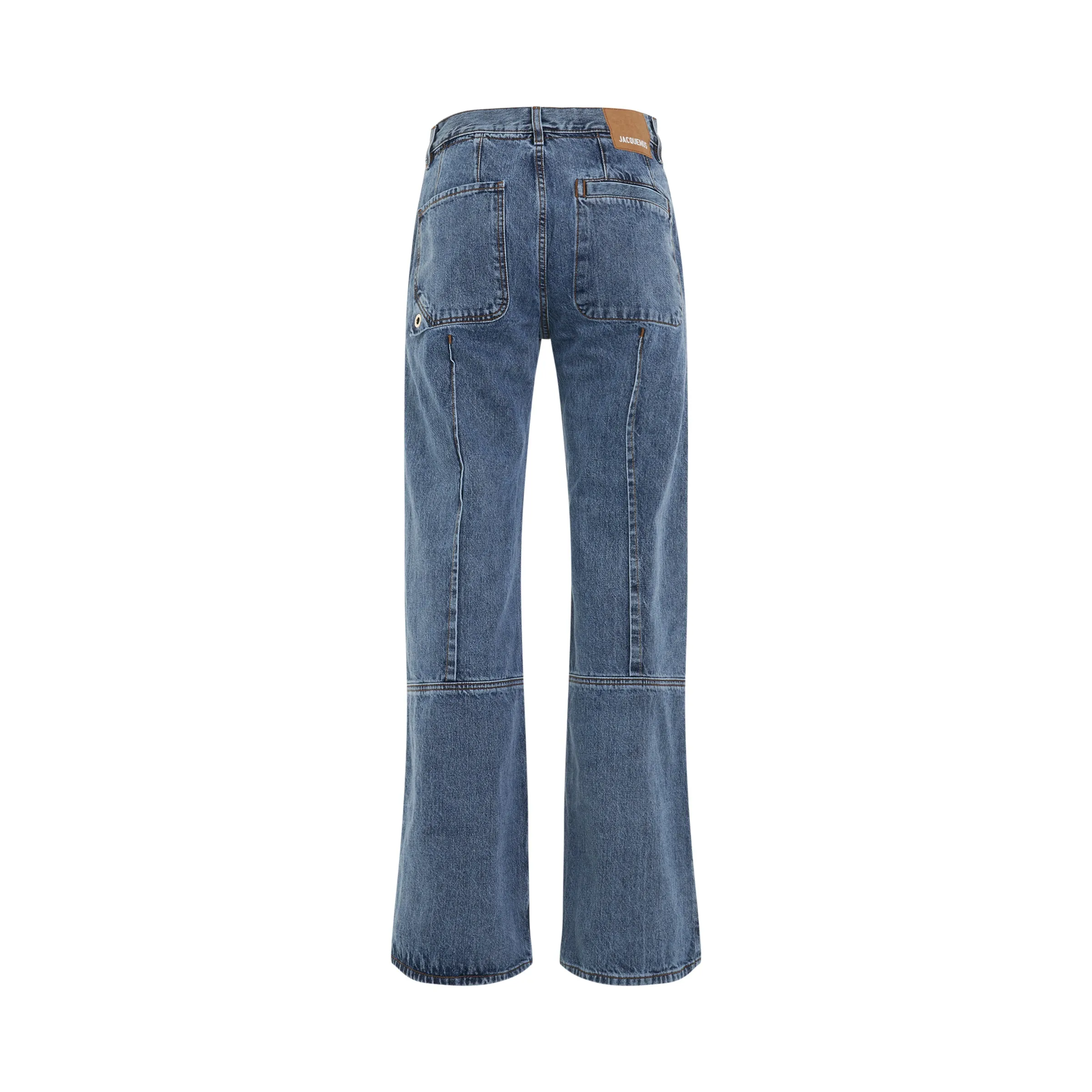 Bordado Denim Jeans in Blue sold by MARAIS product image thumbnail 4