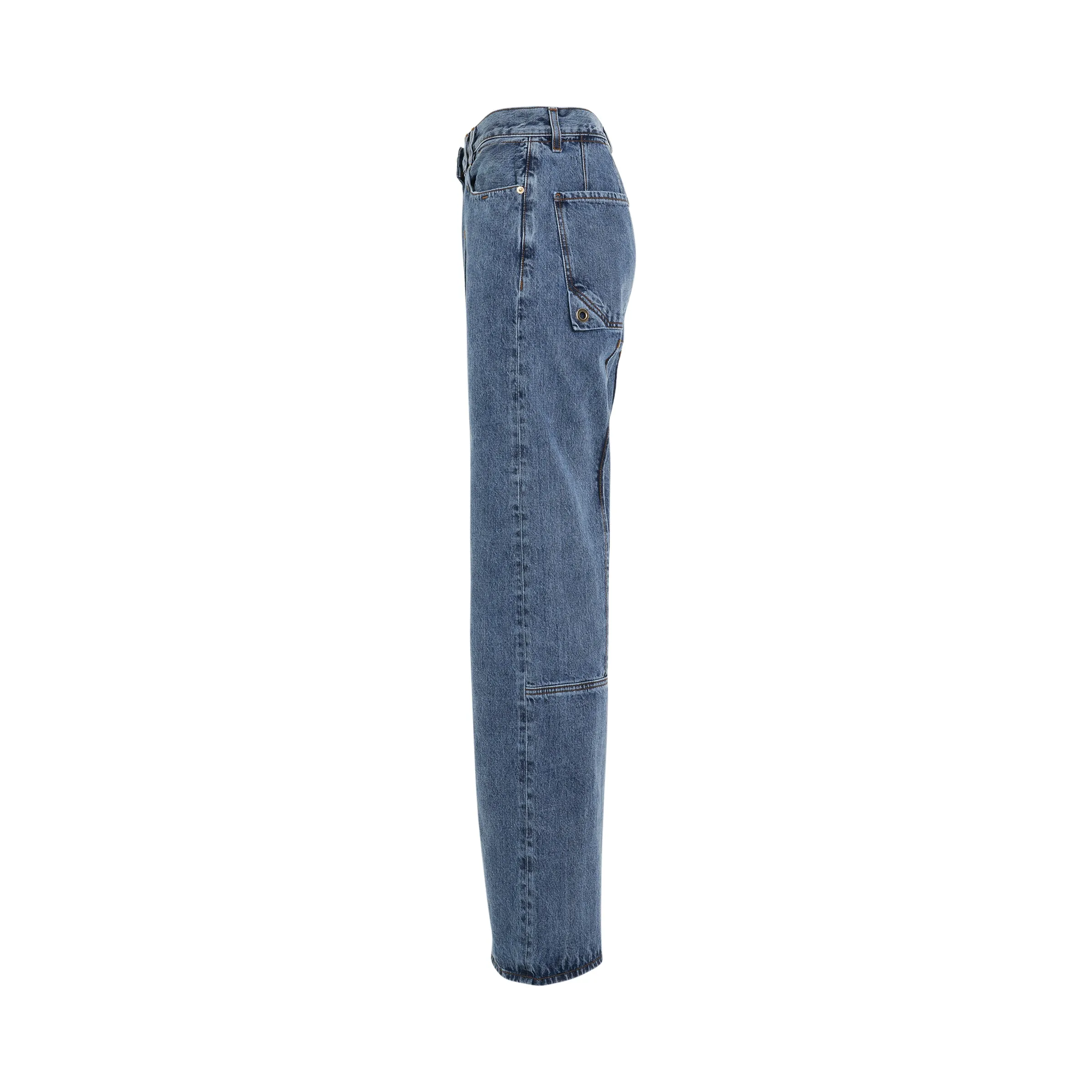 Bordado Denim Jeans in Blue sold by MARAIS product image thumbnail 3