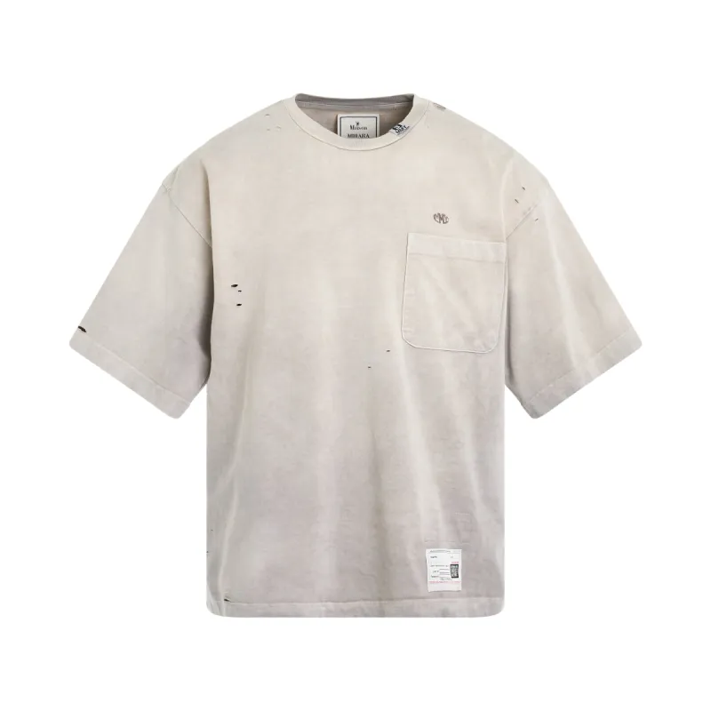 Sun Faded T-Shirt in Beige sold by MARAIS