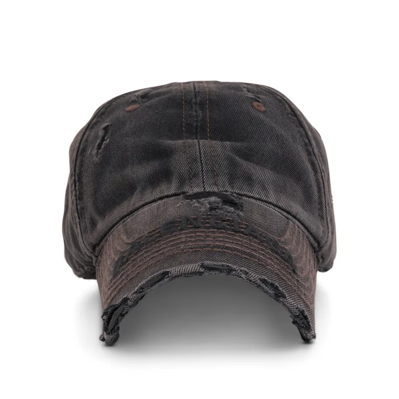 Denim Cap in Charcoal sold by MARAIS