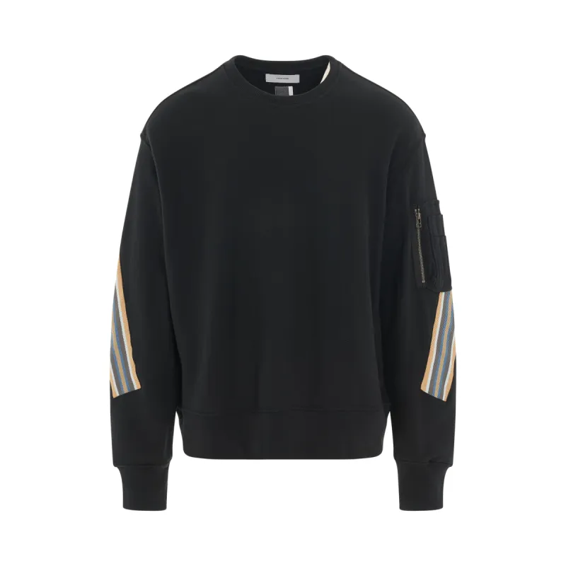 Rib XXL Sweatshirt in Black sold by MARAIS