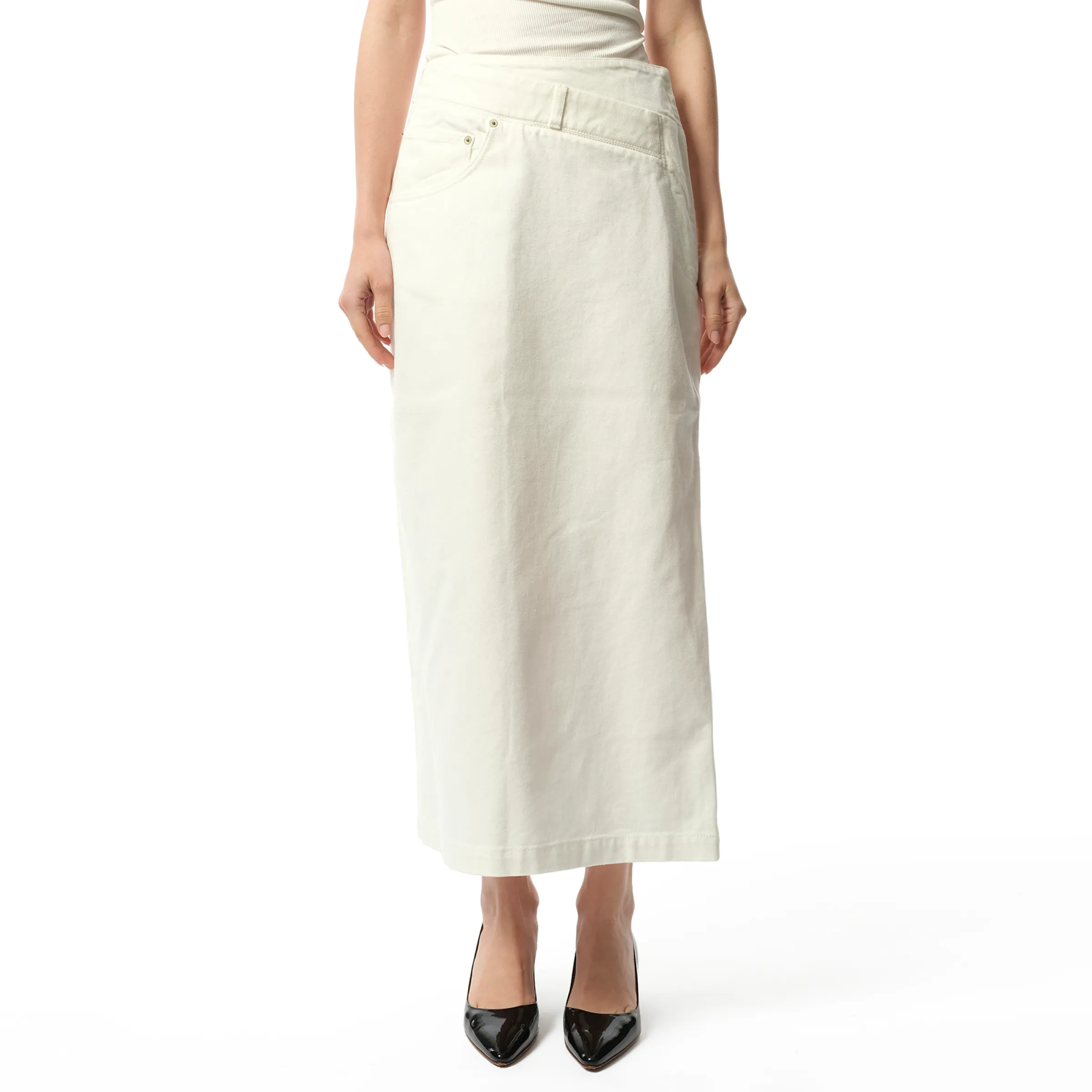 Deconstructed Skirt AF in White sold by MARAIS