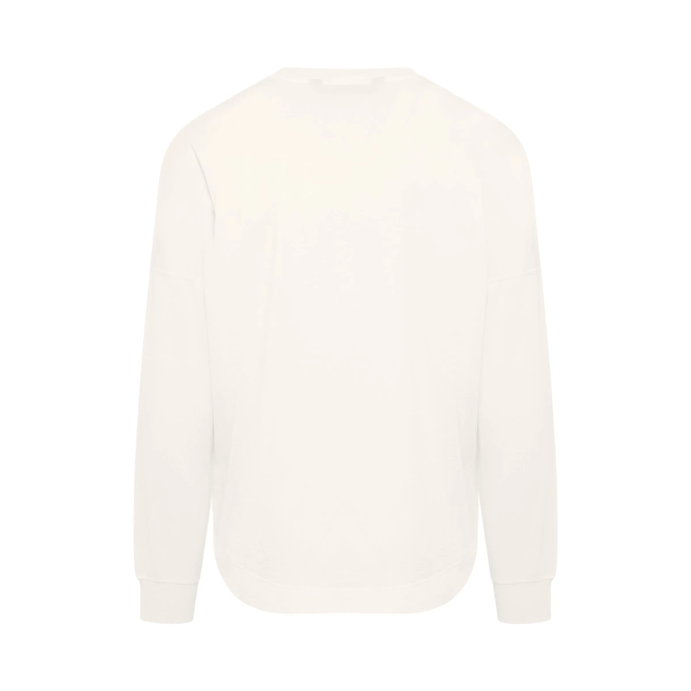Embroidered Logo Long-sleeves T-Shirt in White sold by MARAIS product image thumbnail 4