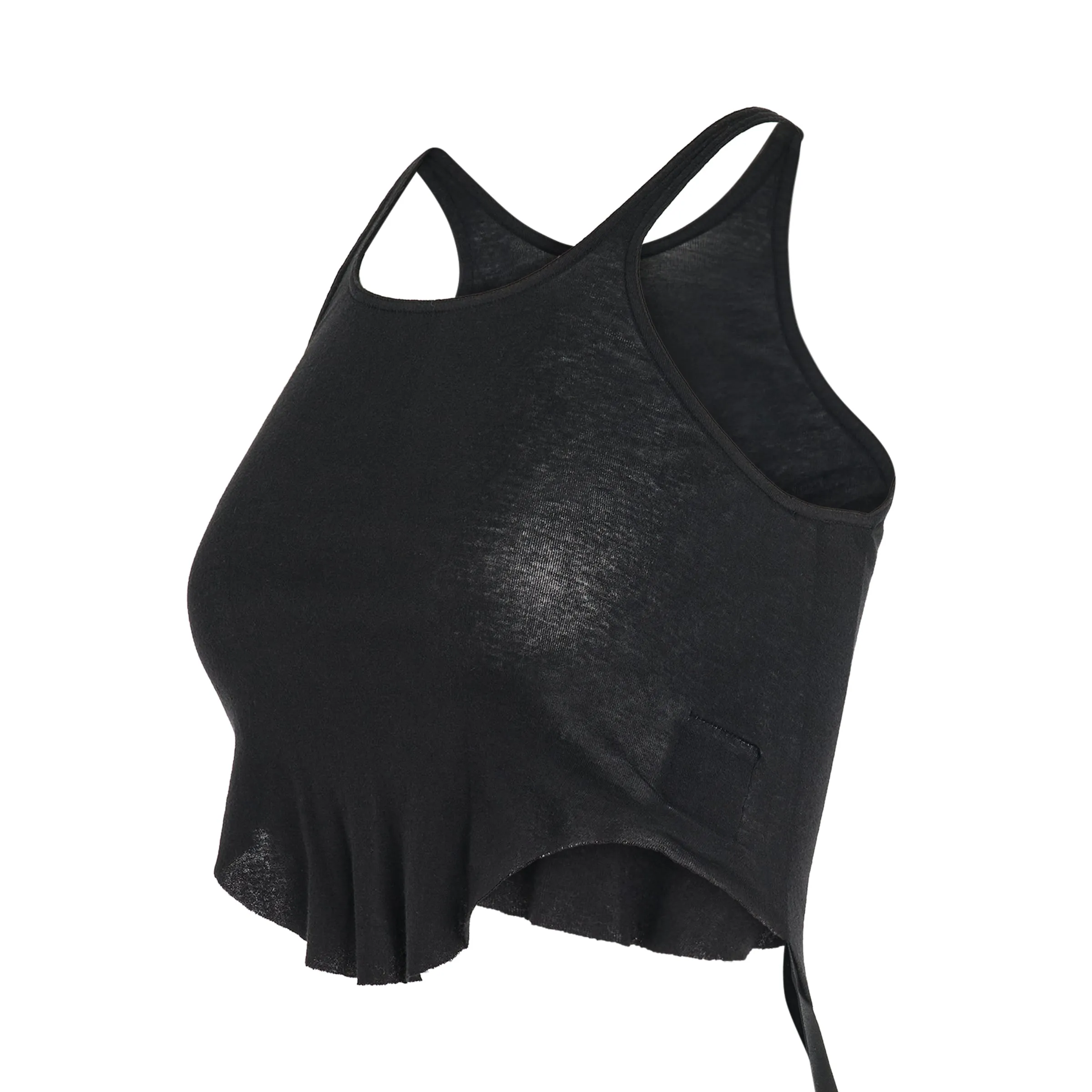 Basic Cropped Tank Top in Black sold by MARAIS product image thumbnail 2