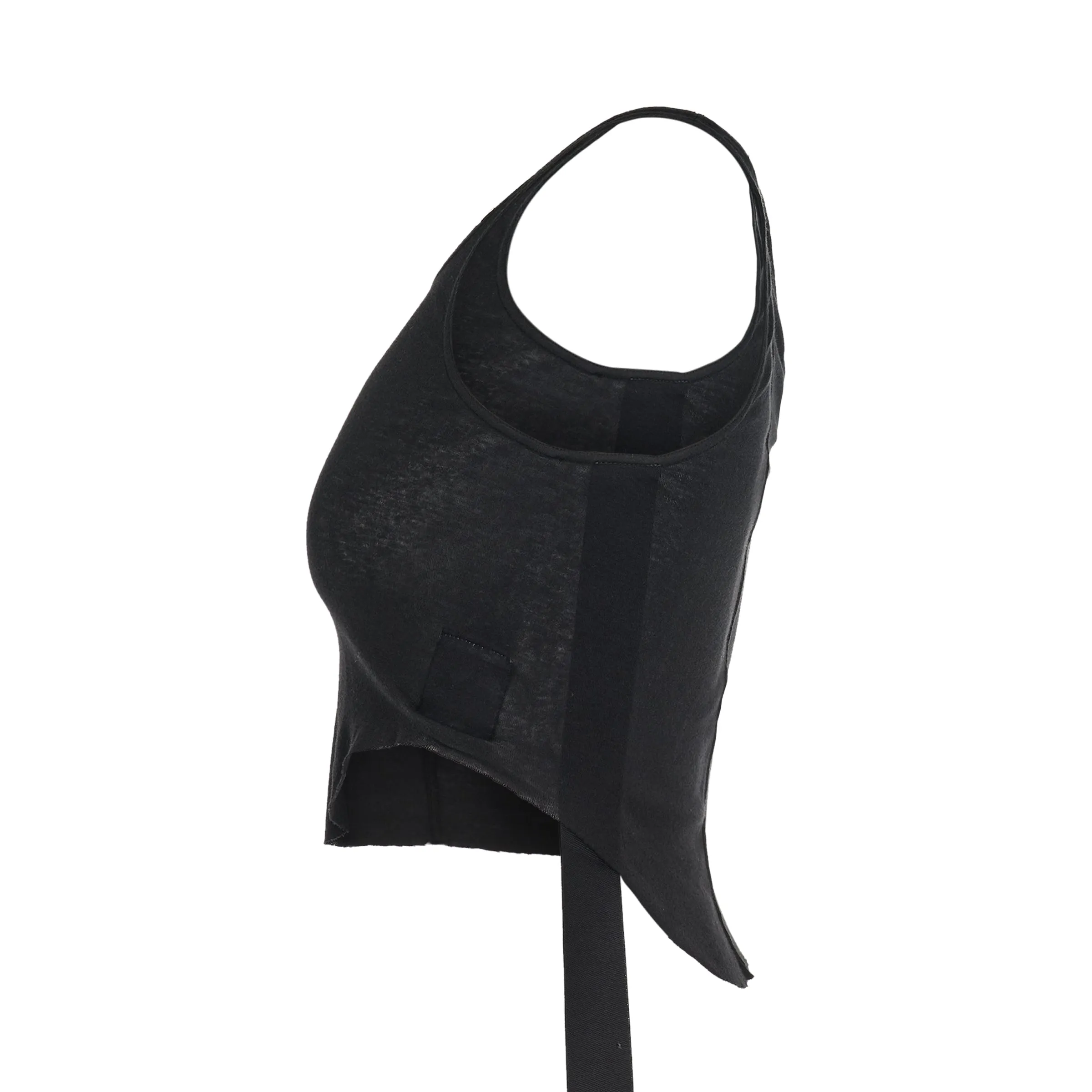 Basic Cropped Tank Top in Black sold by MARAIS product image thumbnail 3