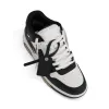 Out Of Office Calf Leather Sneaker in Black/White sold by MARAIS