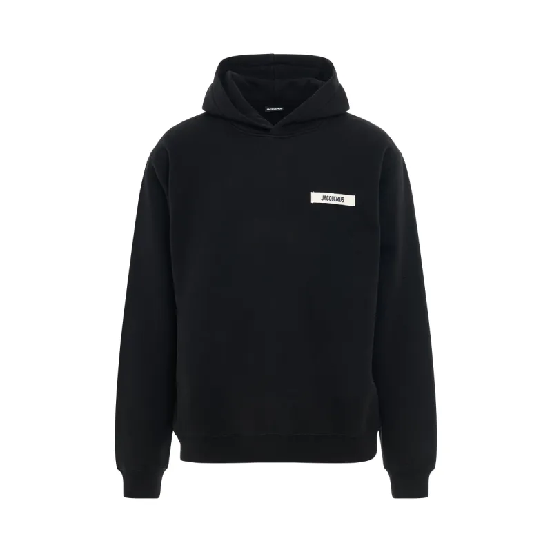 Gros Grain Logo Hoodie in Black sold by MARAIS