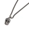 Pave Skull Necklace in Silver sold by MARAIS