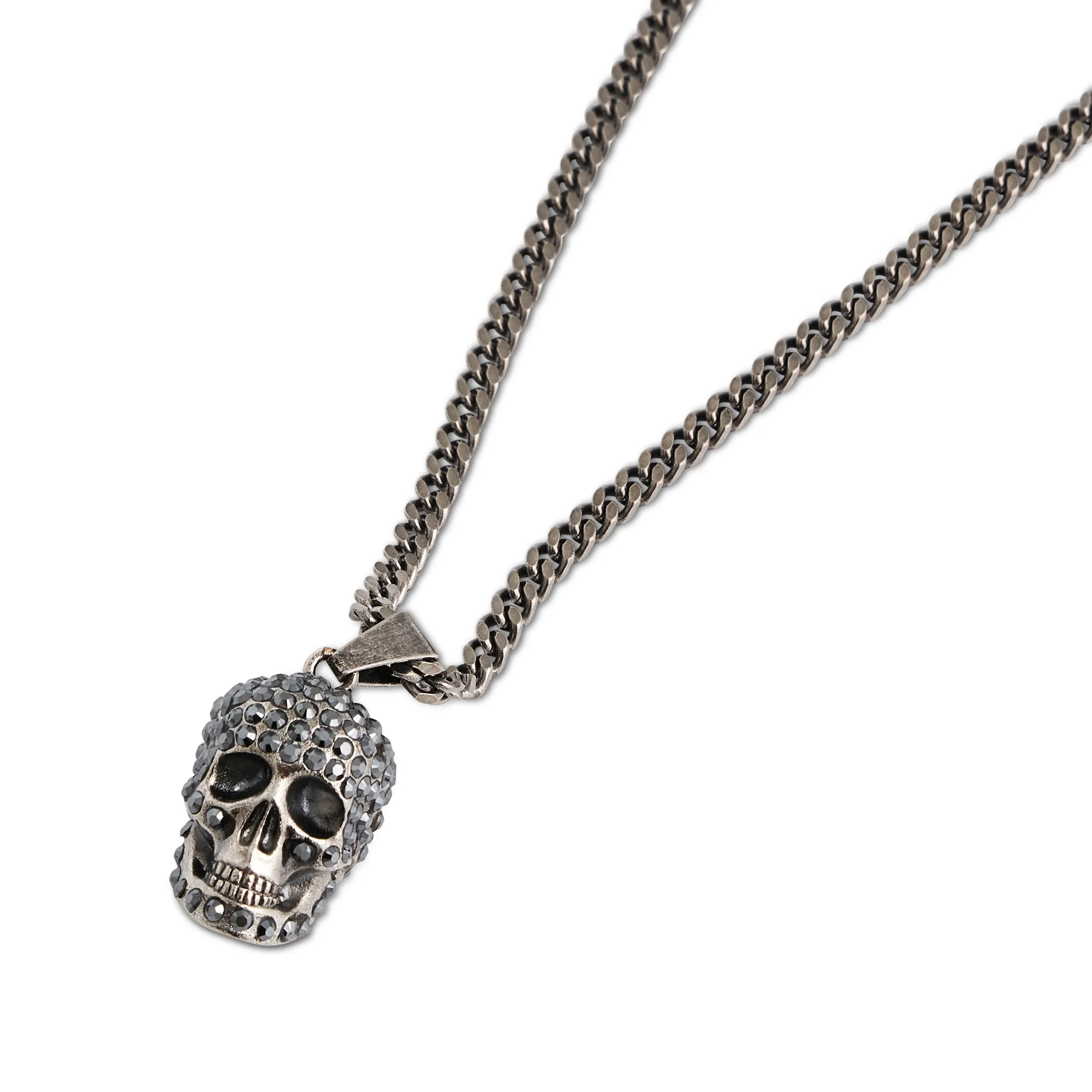 Pave Skull Necklace in Silver sold by MARAIS product image thumbnail 2