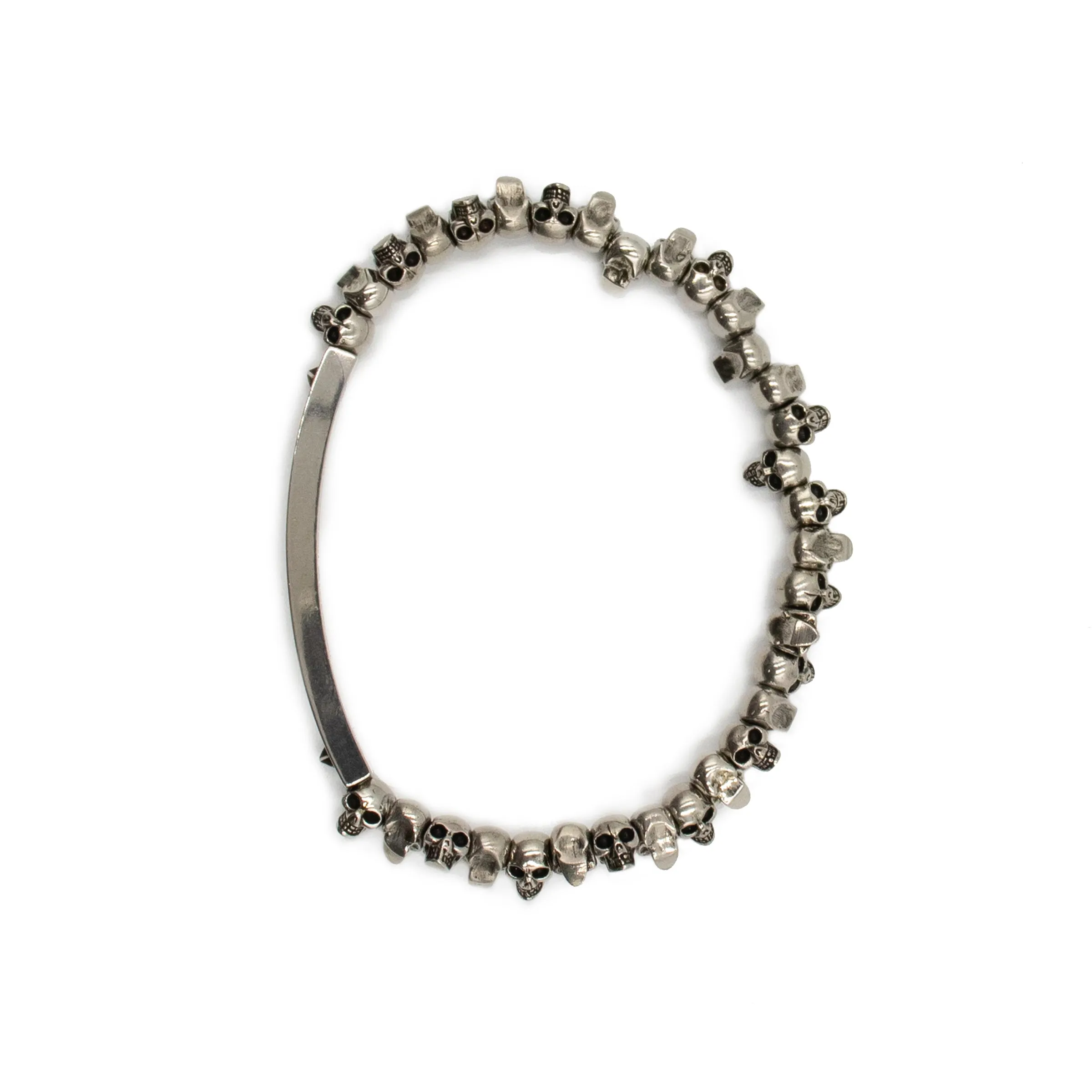 Logo Skull Bead Bracelet in Silver sold by MARAIS product image thumbnail 2