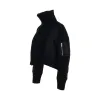 Nylon Twill x Knit Blouson in Black sold by MARAIS