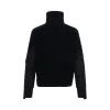 Nylon Twill x Knit Blouson in Black sold by MARAIS