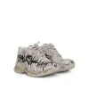 Runner Graffiti Sneaker in White/Black sold by MARAIS
