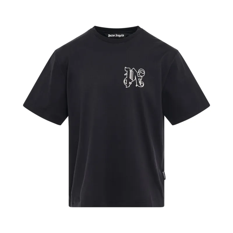 Classic Monogram T-Shirt in Black sold by MARAIS