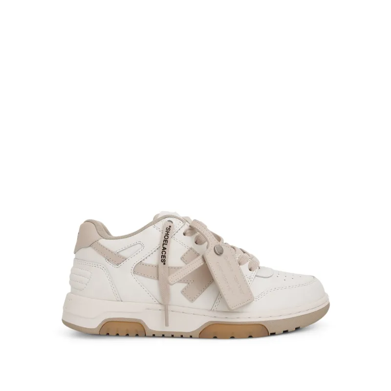 Out Of Office Leather Sneaker in White/Beige sold by MARAIS