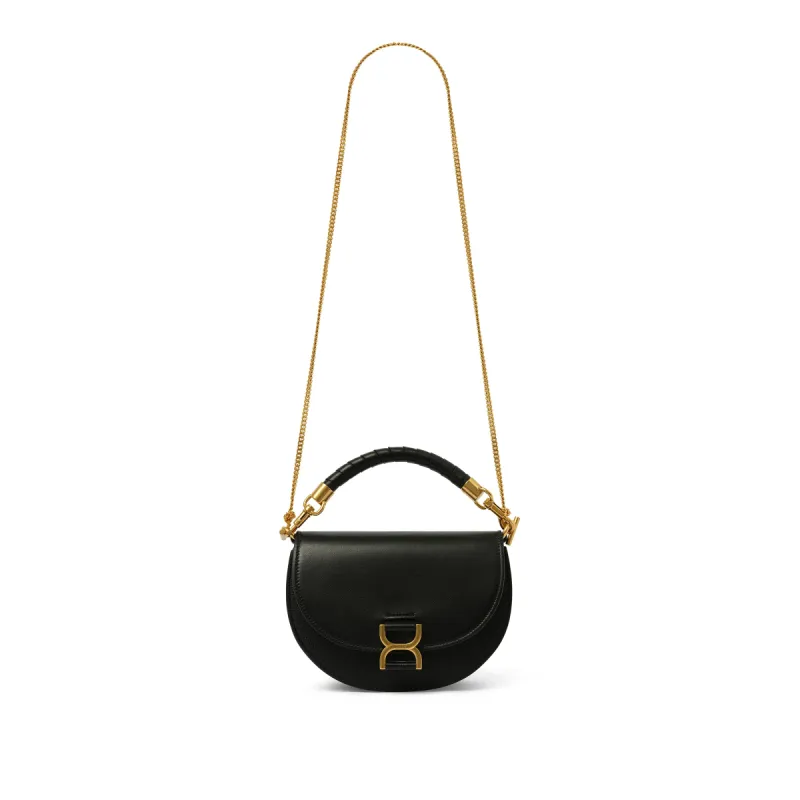 Marcie Leather Crossbody Bag in Black sold by MARAIS