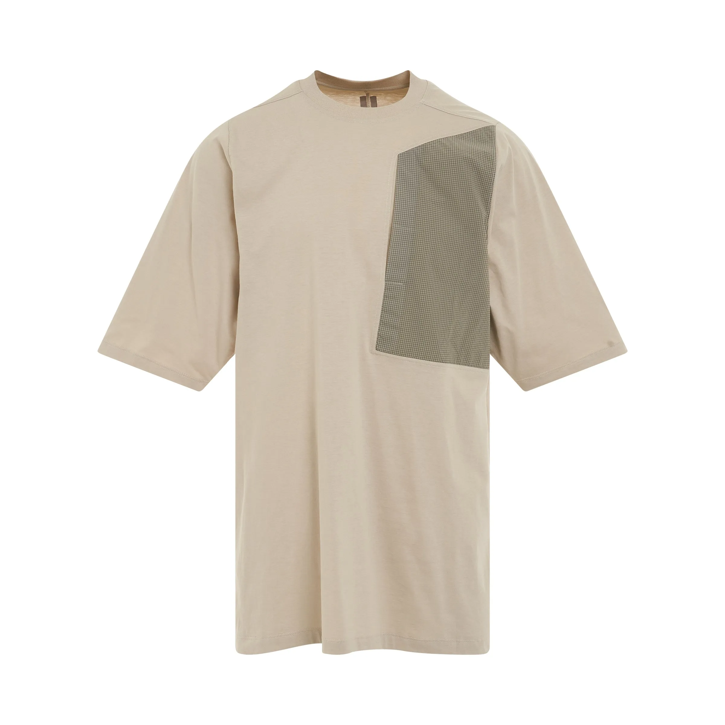 Crewneck Pocket Knit T-Shirt in Pearl sold by MARAIS