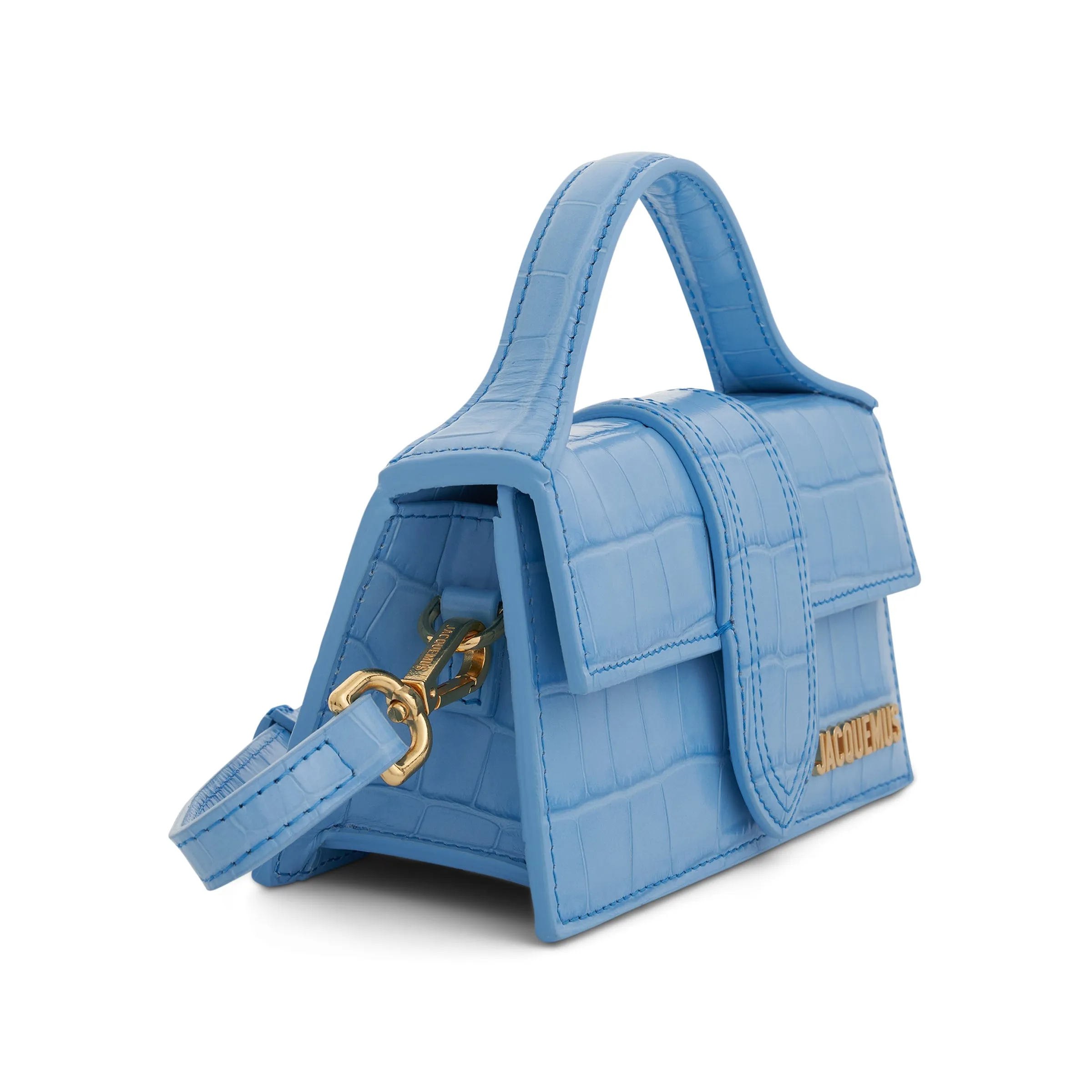 Le Bambino Mini Leather Bag in Blue sold by MARAIS product image thumbnail 2