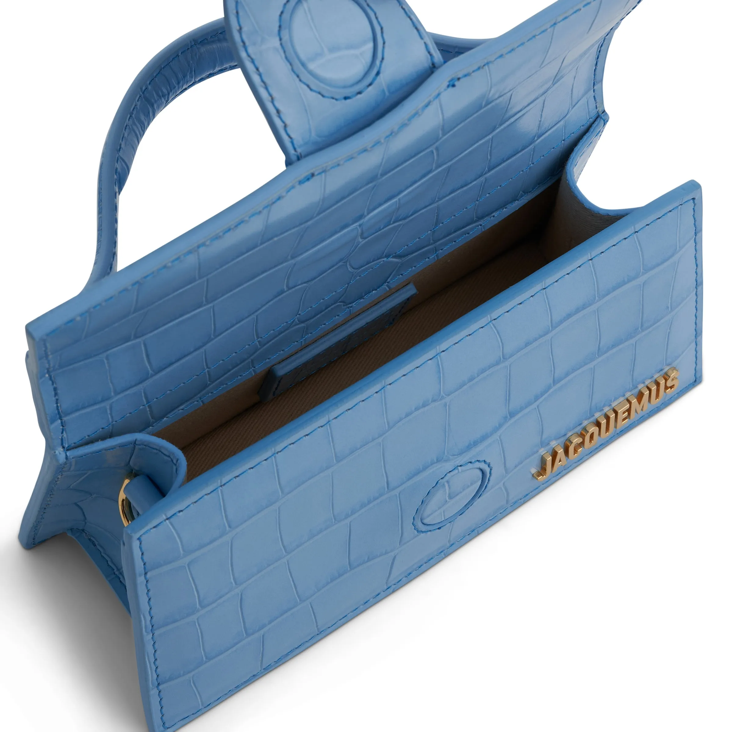 Le Bambino Mini Leather Bag in Blue sold by MARAIS product image thumbnail 4