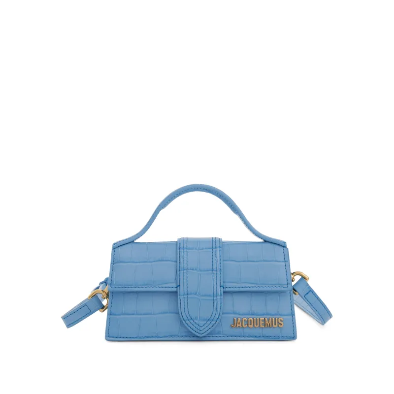Le Bambino Mini Leather Bag in Blue sold by MARAIS
