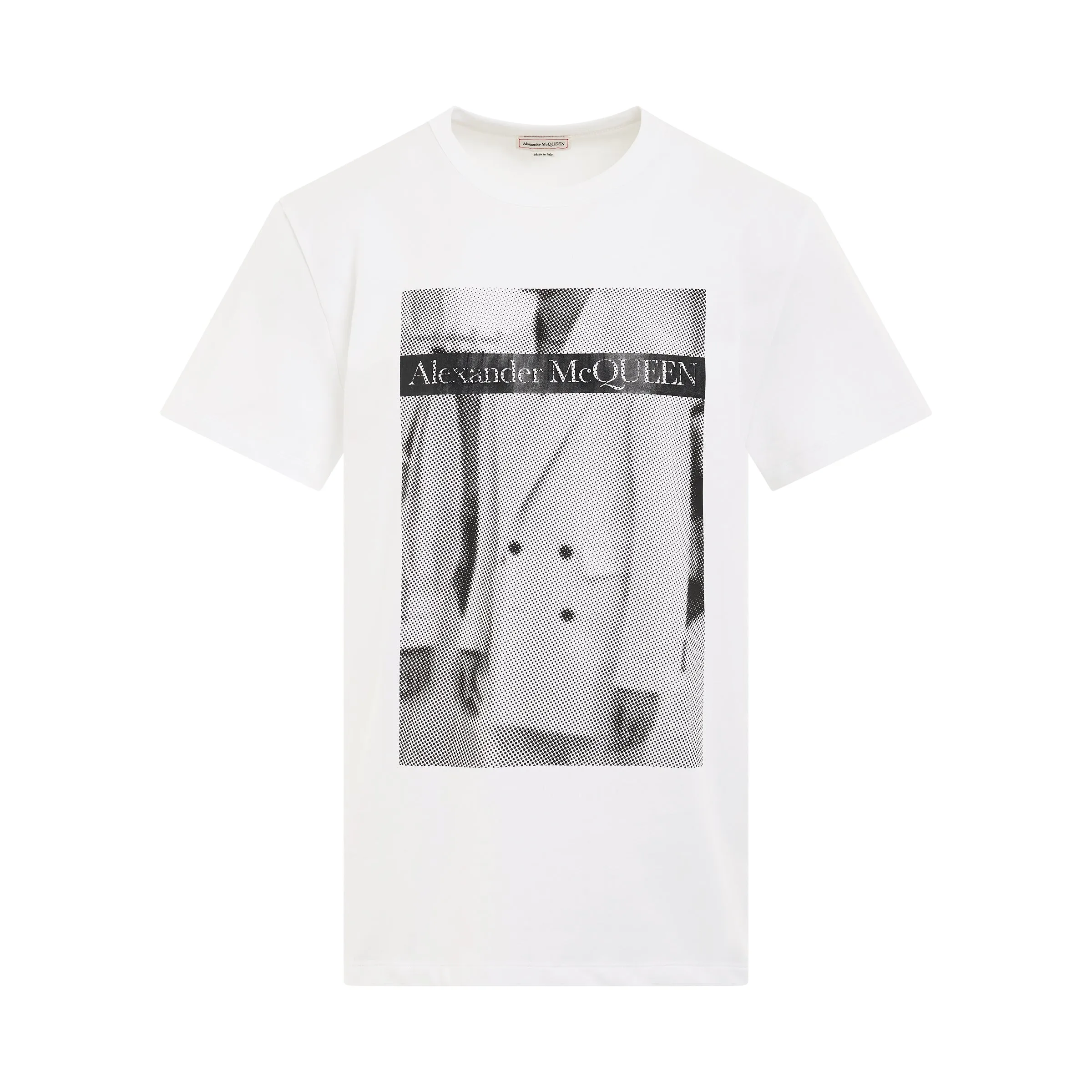 Atelier Print Jersey T-Shirt in White/Black sold by MARAIS