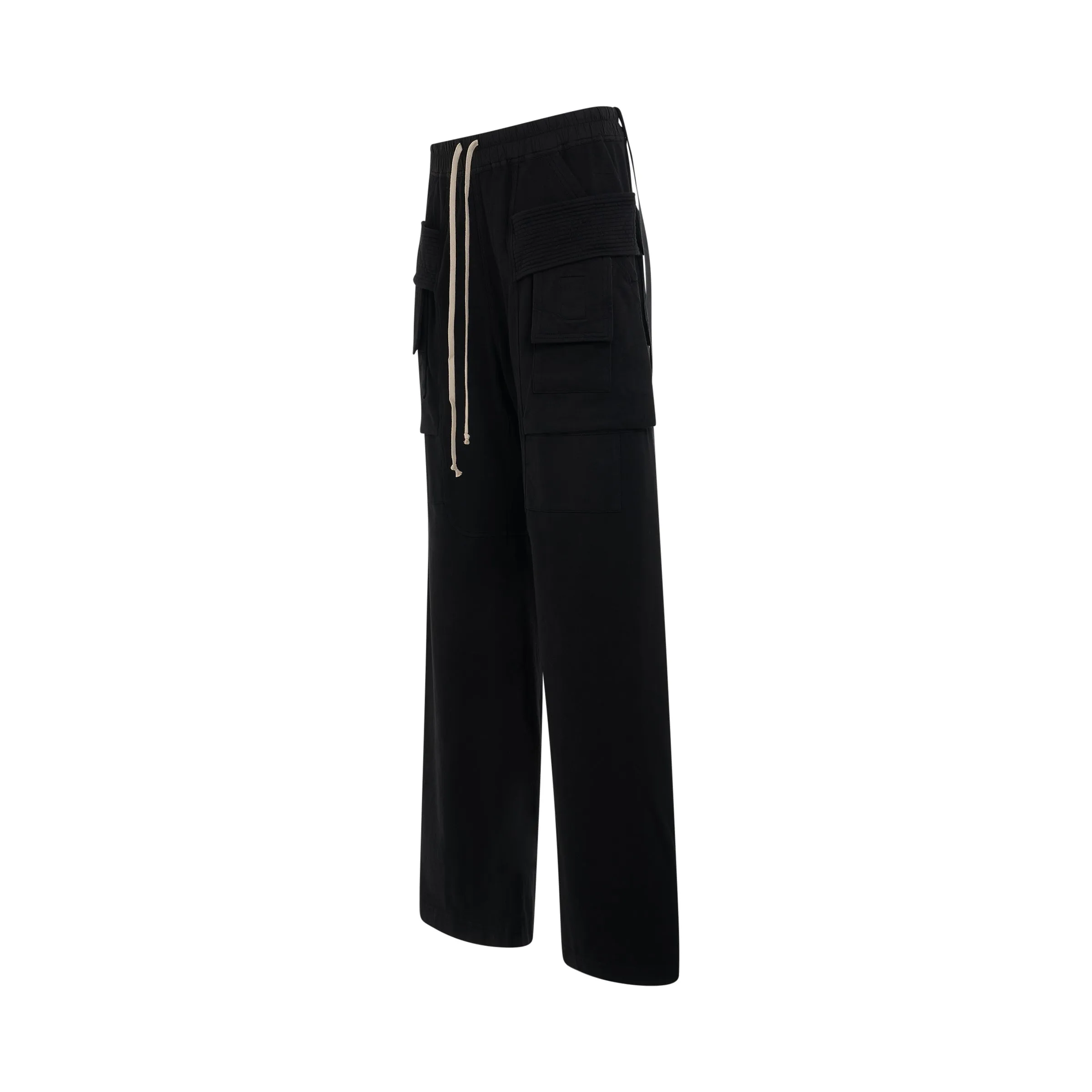 DRKSHDW Creatch Cargo Drawstring Knit Pants in Black sold by MARAIS product image thumbnail 2