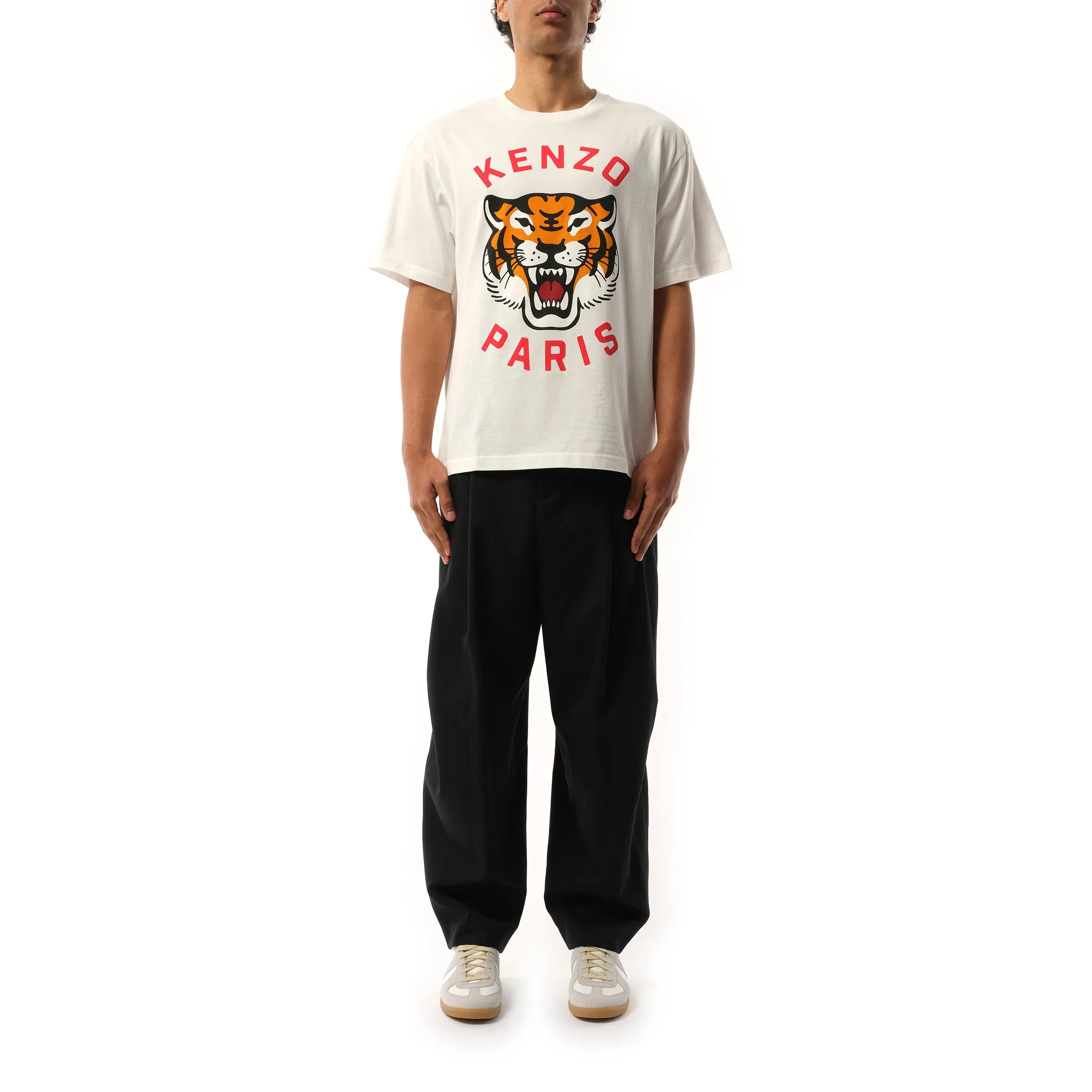 Lucky Tiger Oversize T-Shirt in Off White sold by MARAIS product image thumbnail 4