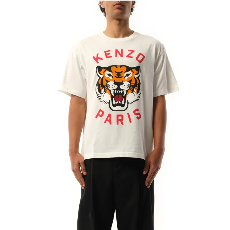 Lucky Tiger Oversize T-Shirt in Off White sold by MARAIS