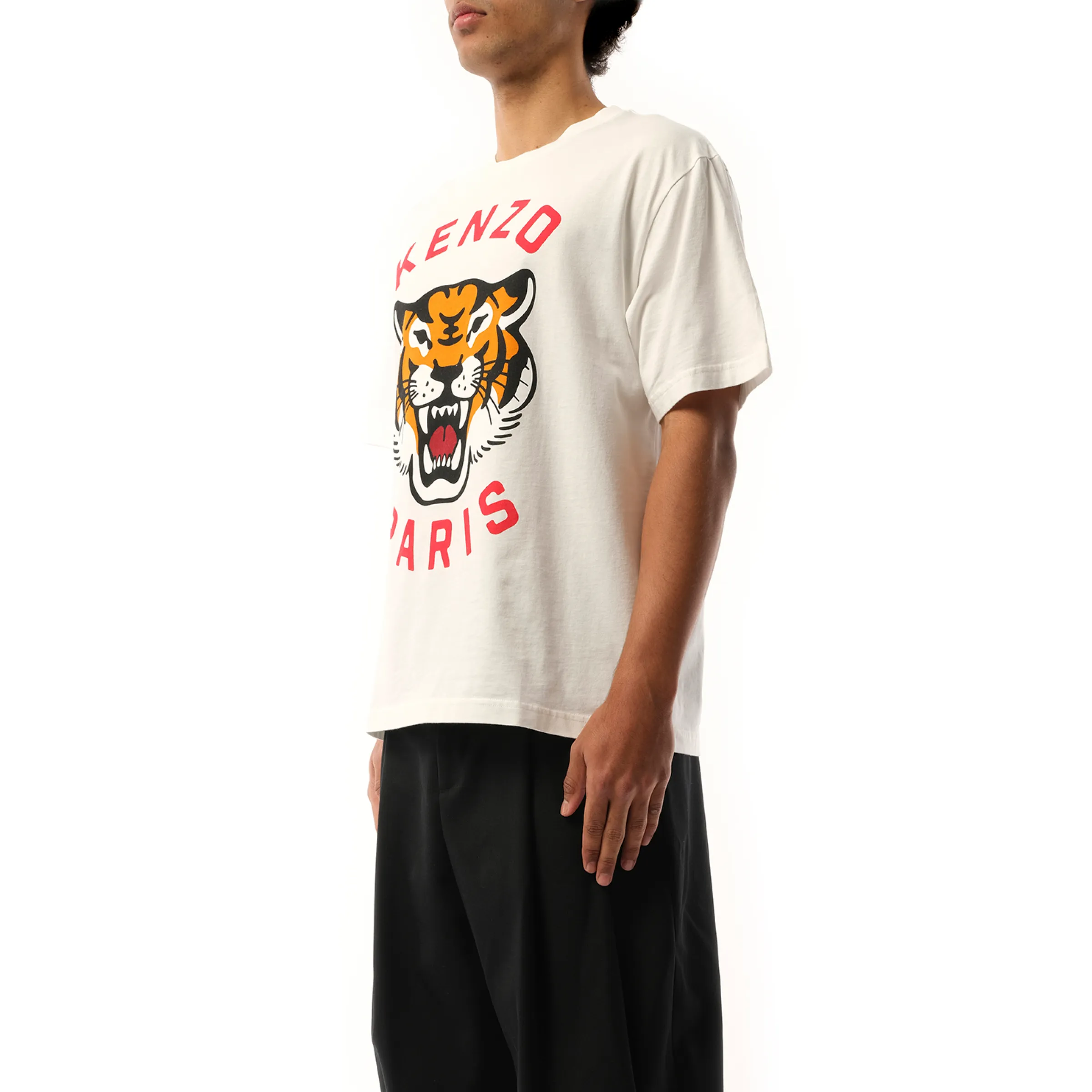 Lucky Tiger Oversize T-Shirt in Off White sold by MARAIS product image thumbnail 5