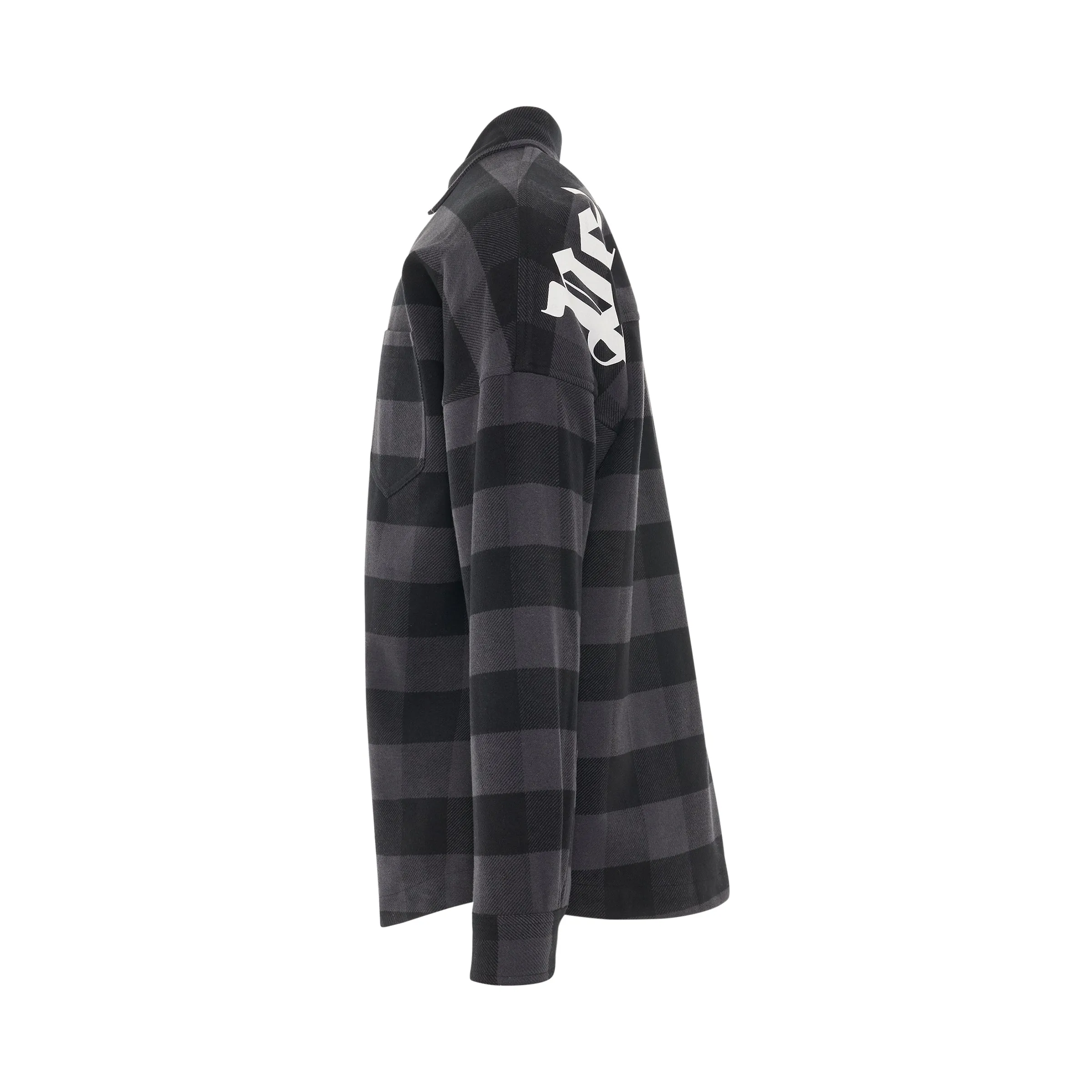 PA Classic Logo Overshirt in Black/White sold by MARAIS product image thumbnail 3