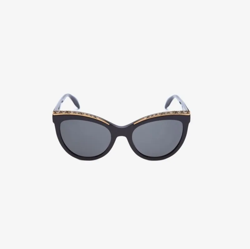 Alexander McQueen Sunglasses in Black made by MARAIS