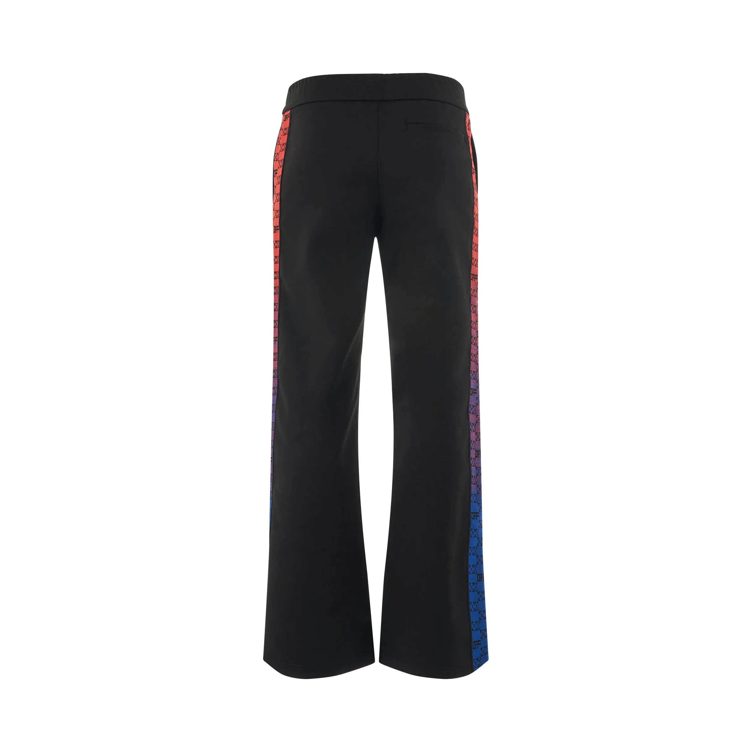 Monogram Logo Band Track Pant in Black/Red sold by MARAIS product image thumbnail 4