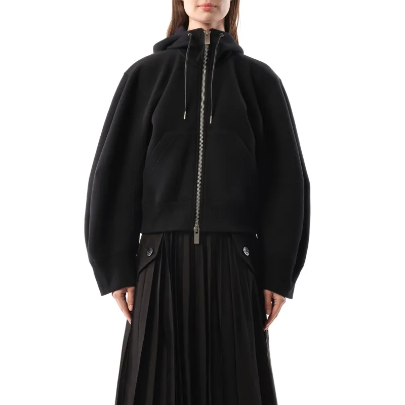 Sponge Sweat Zip-Up Hoodie in Black sold by MARAIS