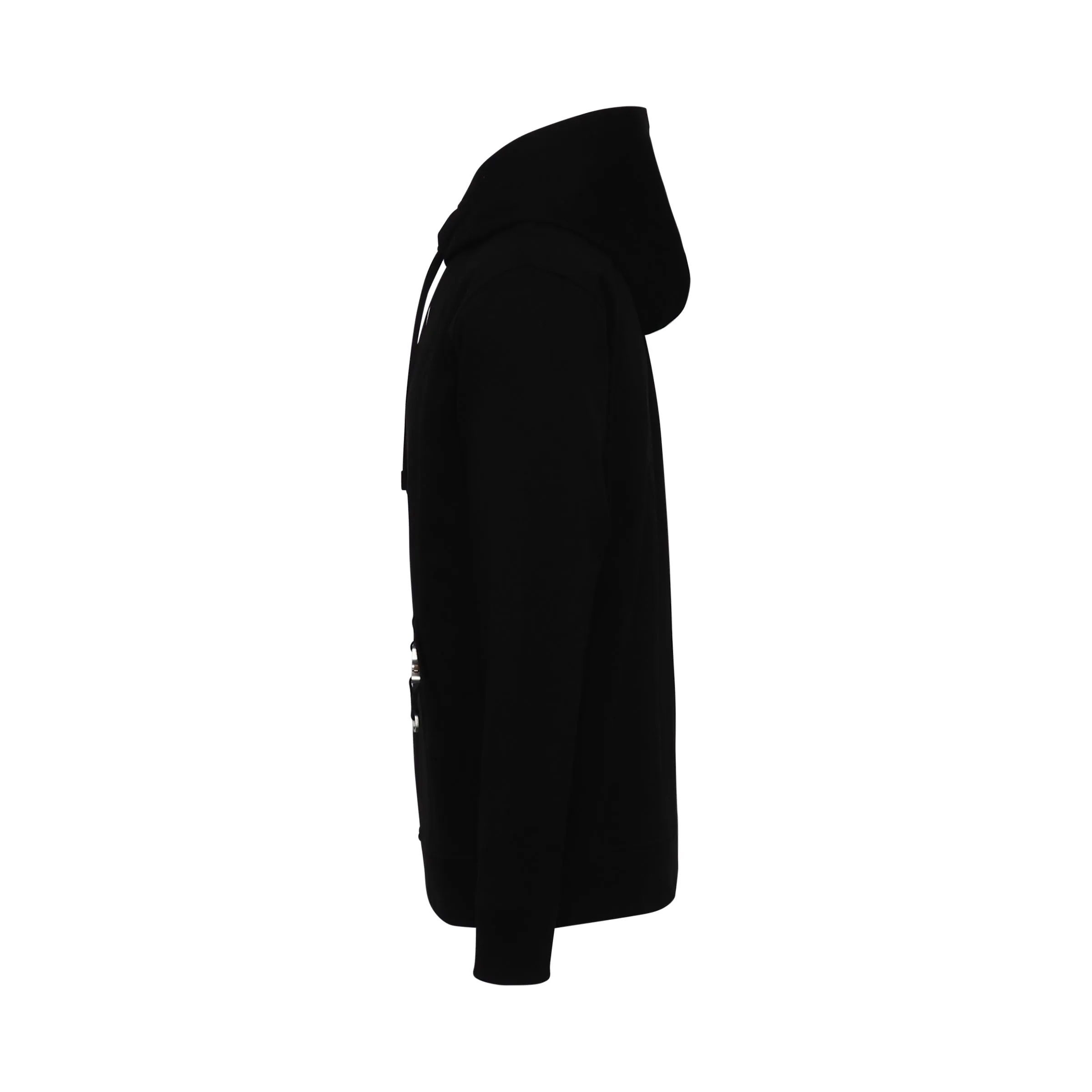 Buckle Drawstring Hoodie in Black sold by MARAIS product image thumbnail 3