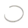Numerical Cuff 4mm Bracelet in Silver sold by MARAIS