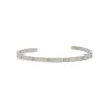 Numerical Cuff 4mm Bracelet in Silver sold by MARAIS