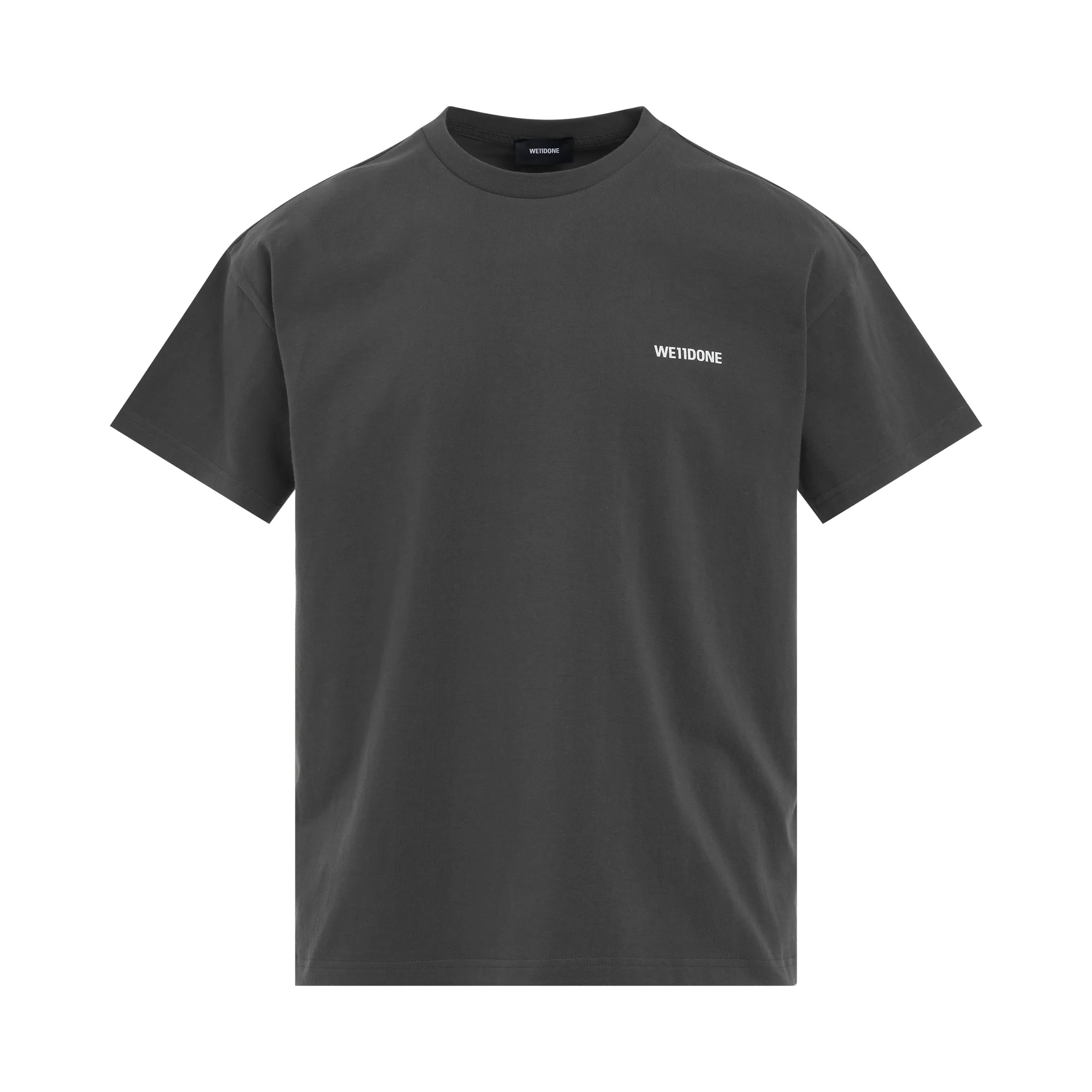 Cotton Mini Logo T-Shirt in Charcoal sold by MARAIS