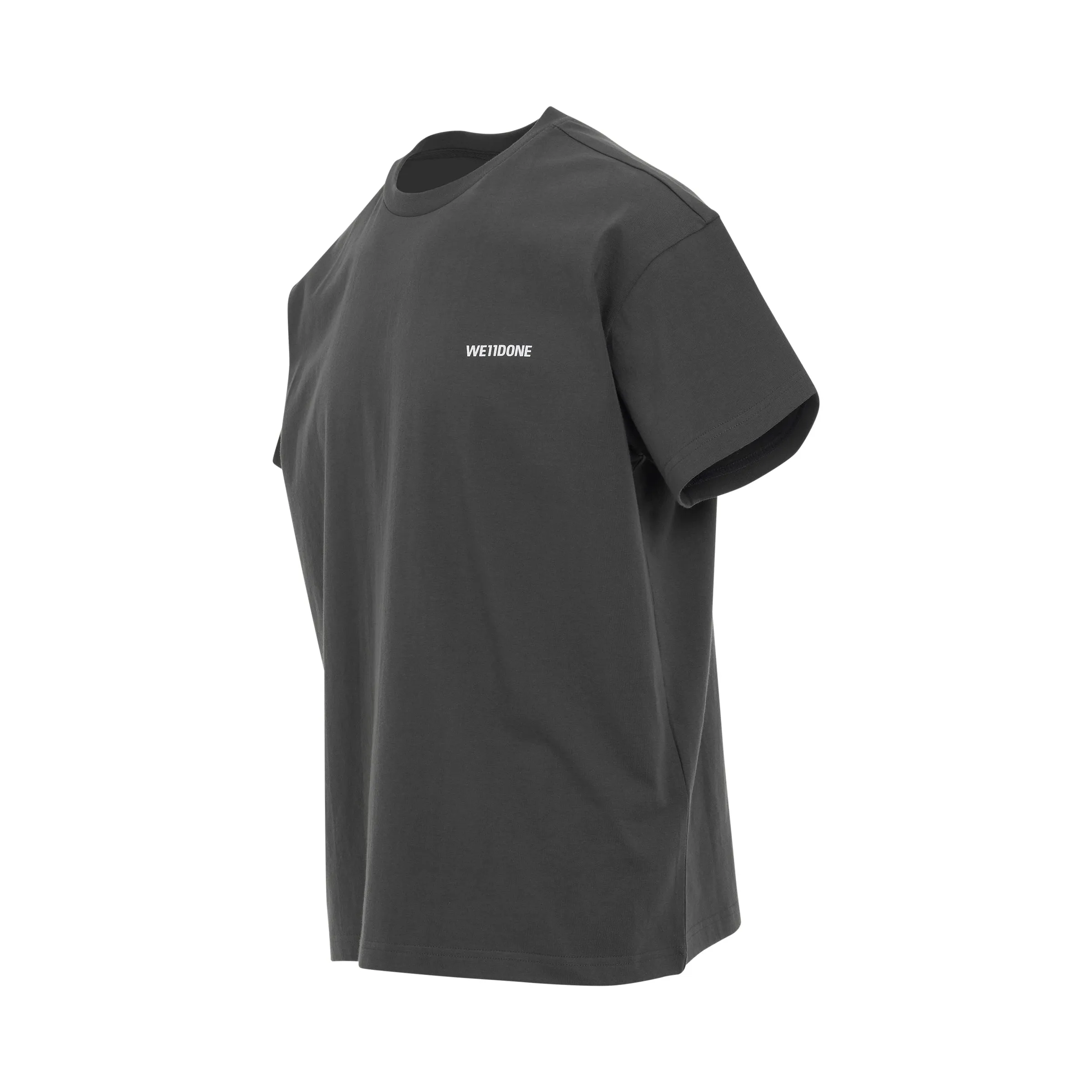 Cotton Mini Logo T-Shirt in Charcoal sold by MARAIS product image thumbnail 2