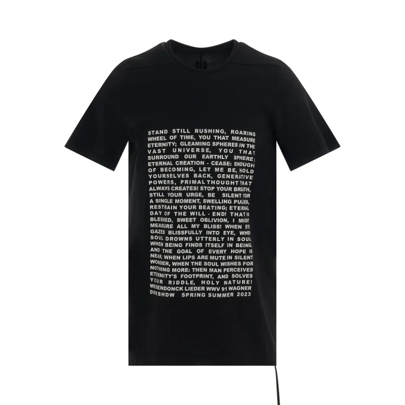 DRKSHDW Level T Knit T-Shirt in Black/Milk sold by MARAIS