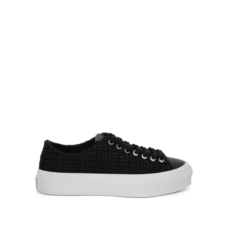 4G City Canvas Low Sneaker in Black sold by MARAIS