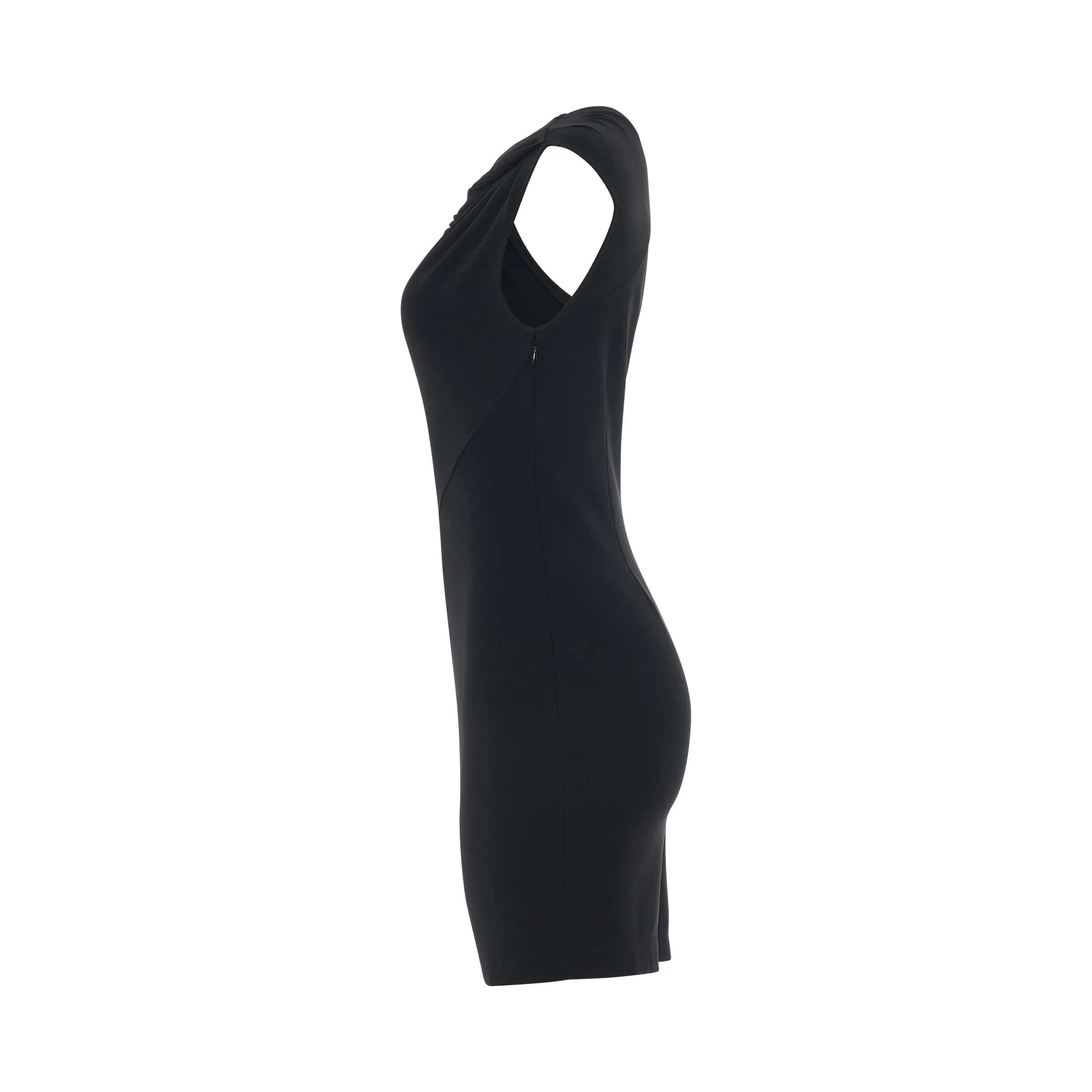 Asymmetrical Mini Dress in Black sold by MARAIS product image thumbnail 3
