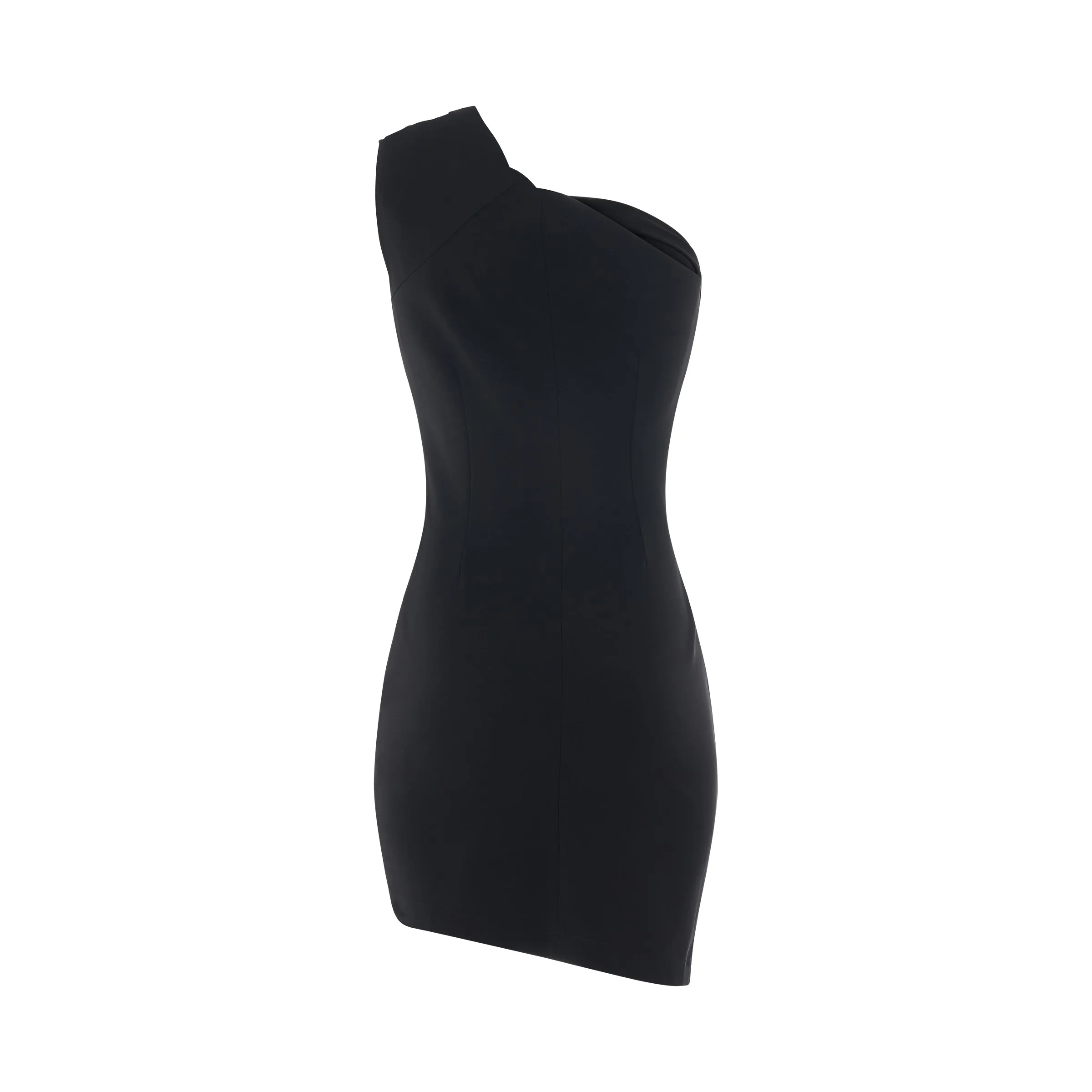 Asymmetrical Mini Dress in Black sold by MARAIS product image thumbnail 4