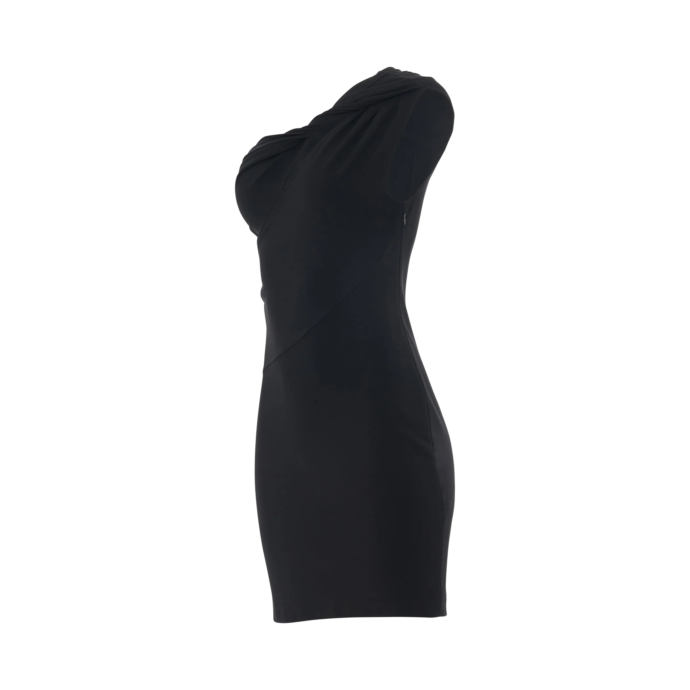 Asymmetrical Mini Dress in Black sold by MARAIS product image thumbnail 2