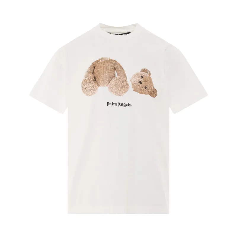 Bear Classic T-Shirt in White/Brown sold by MARAIS
