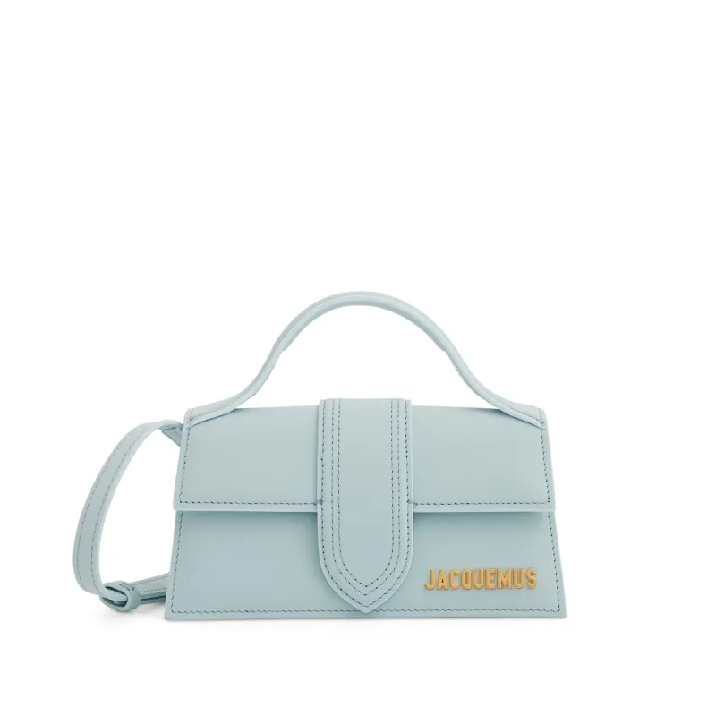 Le Bambino Mini Leather Bag in Pale Blue sold by MARAIS
